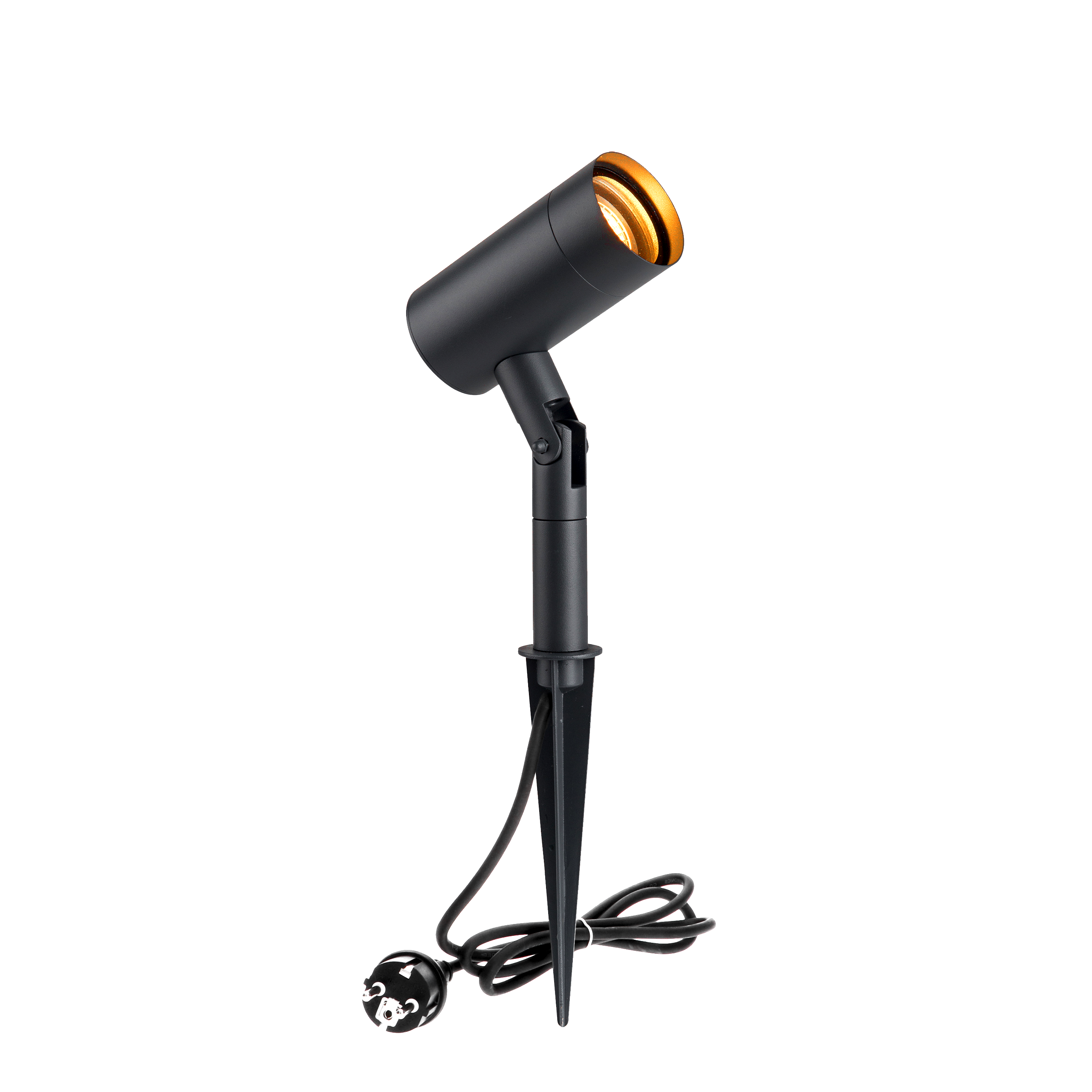 LED Grondspot rond met grondspies Alden antraciet IP54