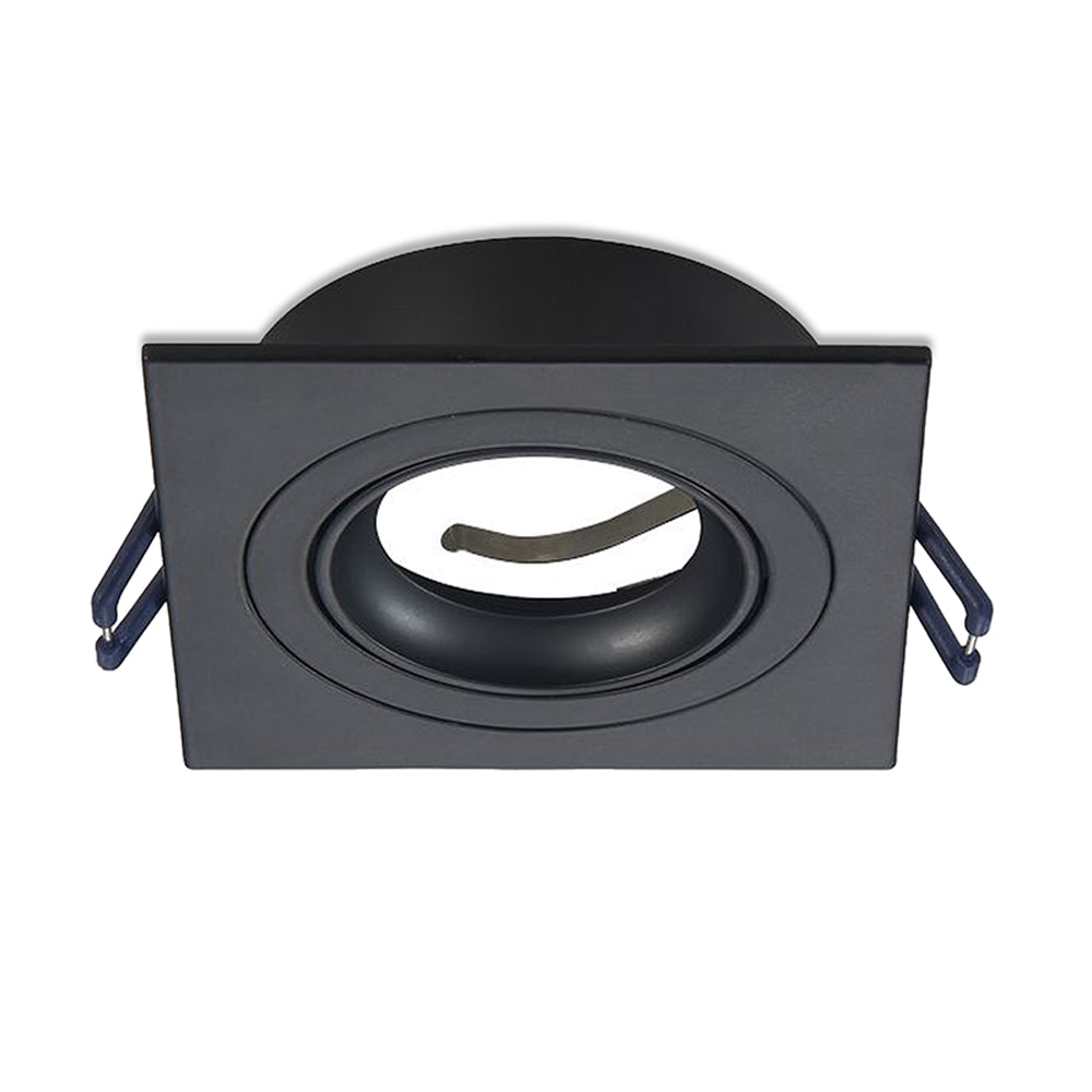 GU10 armatuur zwart vierkant kantelbaar