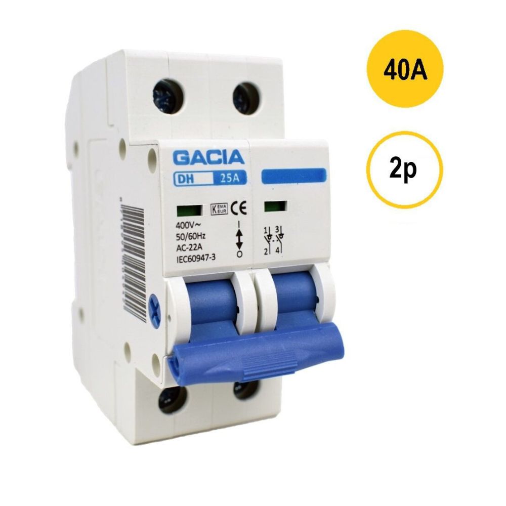 DH-240 lastschakelaar 2p 40A Gacia