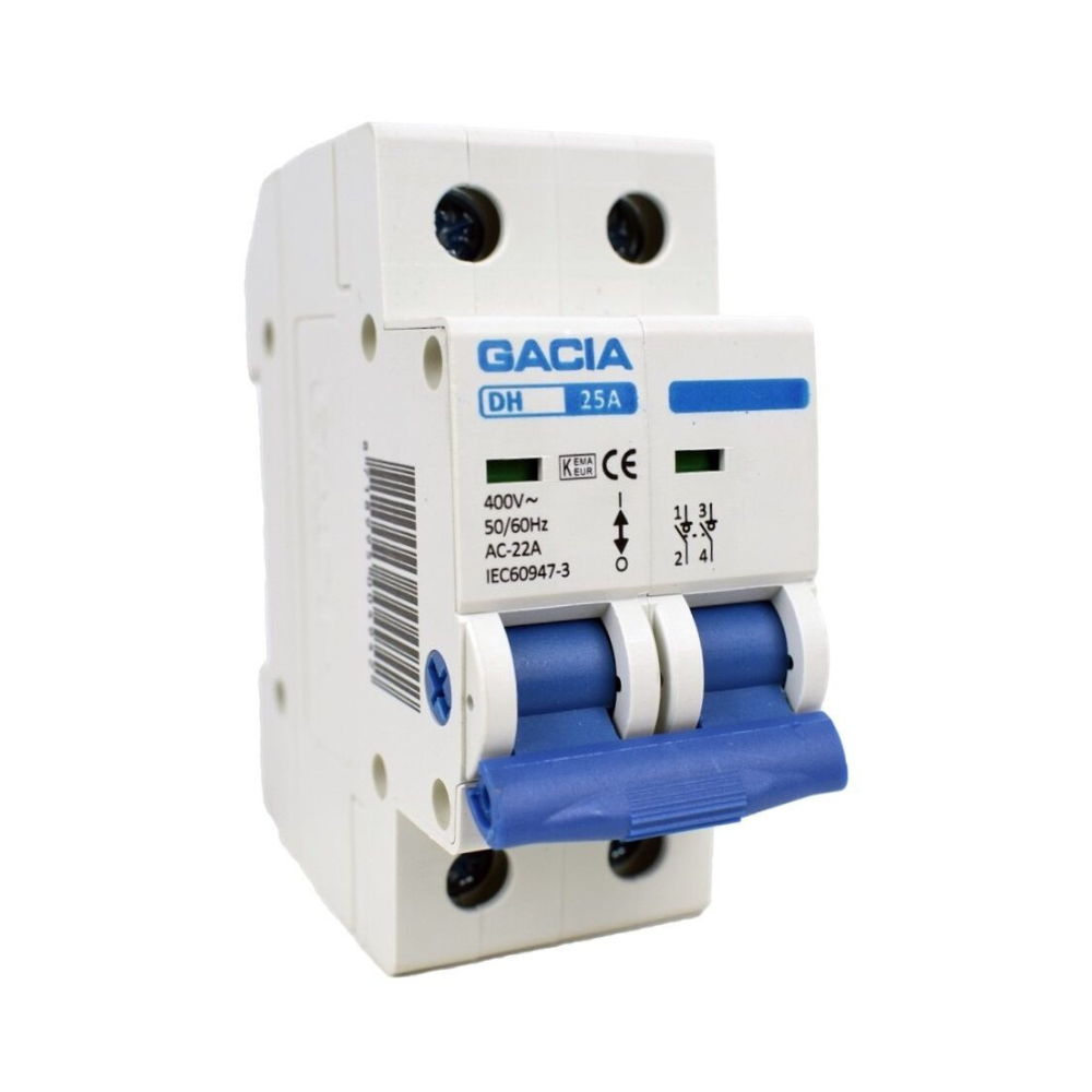 DH-263 lastschakelaar 2p 63A Gacia