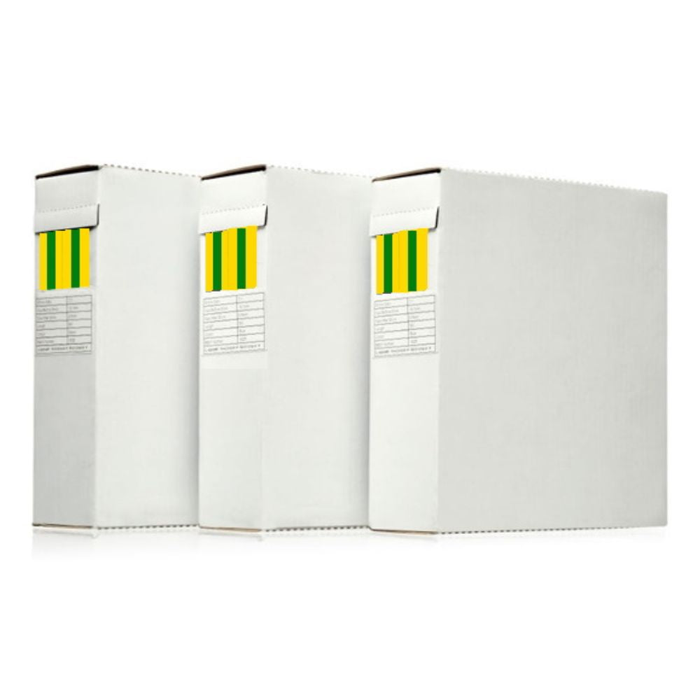 Krimpkous GG- 2:1 6.4 / 3.2 geel/groen 10 meter