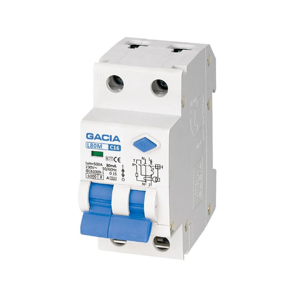 L80M-B32 Al.aut. 1p+n B32A 30mA 6kA Gacia