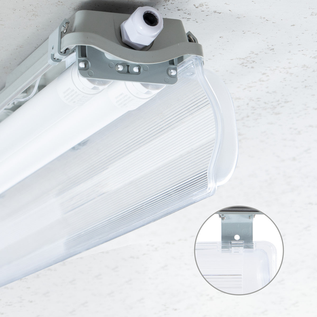 LED TL-armatuur met buis 2 x 18W 120cm 4320lm IP65