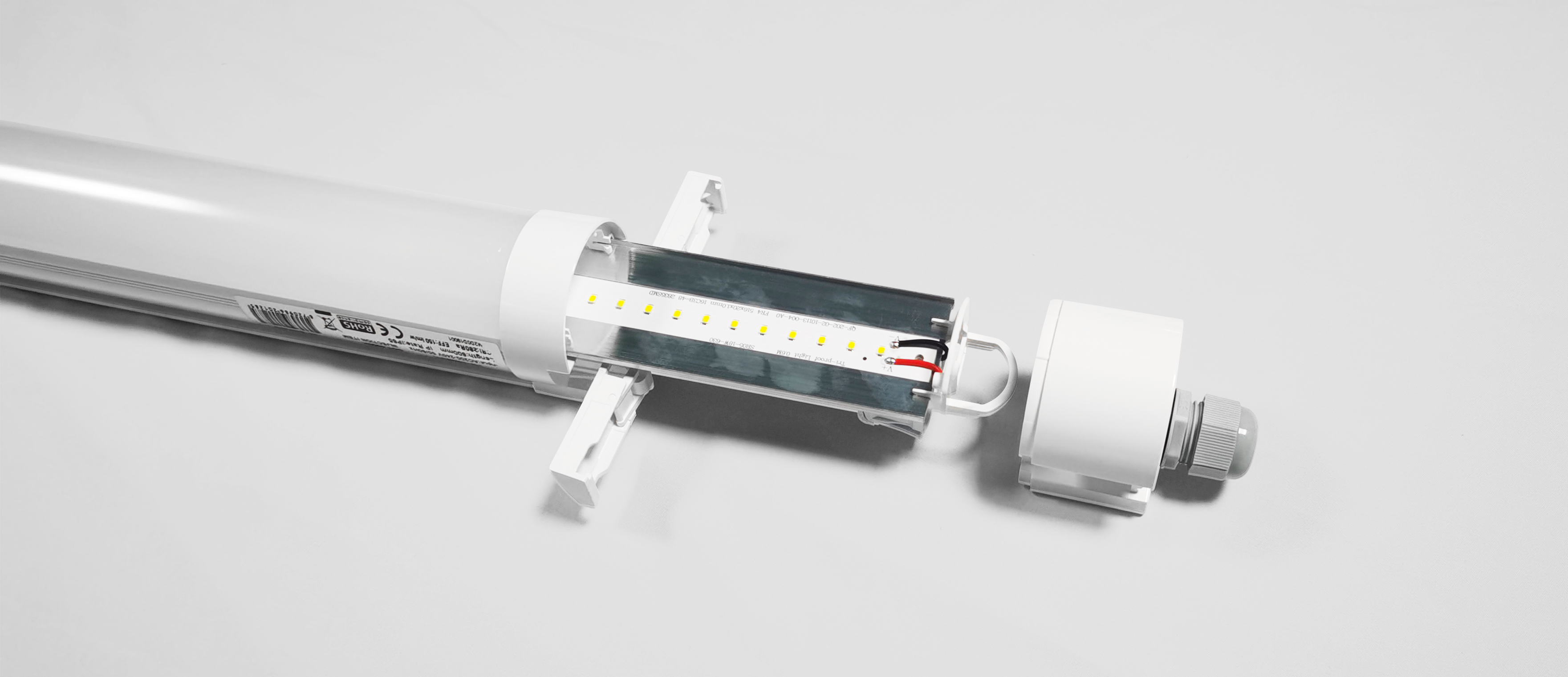 LED armatuur waterdicht 120cm wattage instelbaar IK08