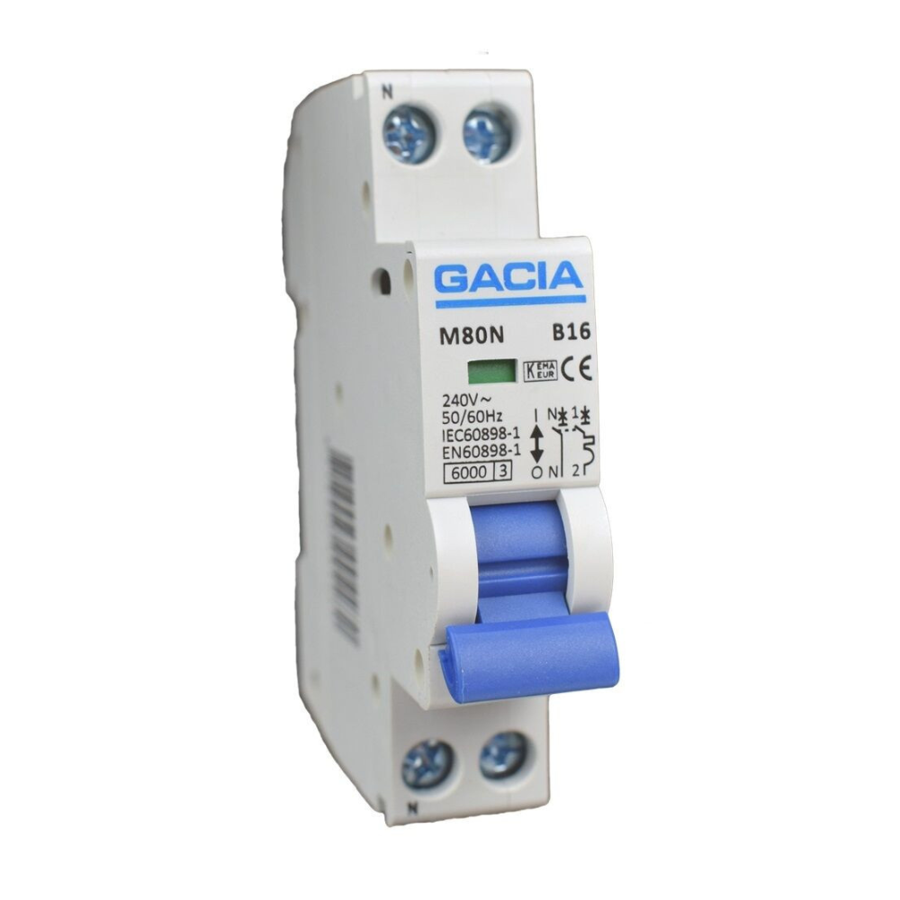 M80N-B20 inst 1p+n B20 6kA (18mm) Gacia