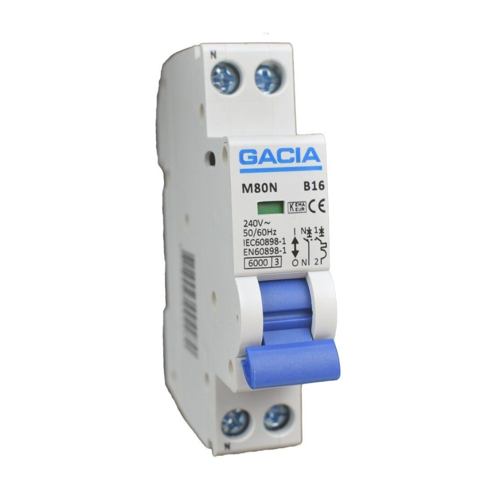 M80N-C25 inst 1p+n C25 6kA (18mm) Gacia