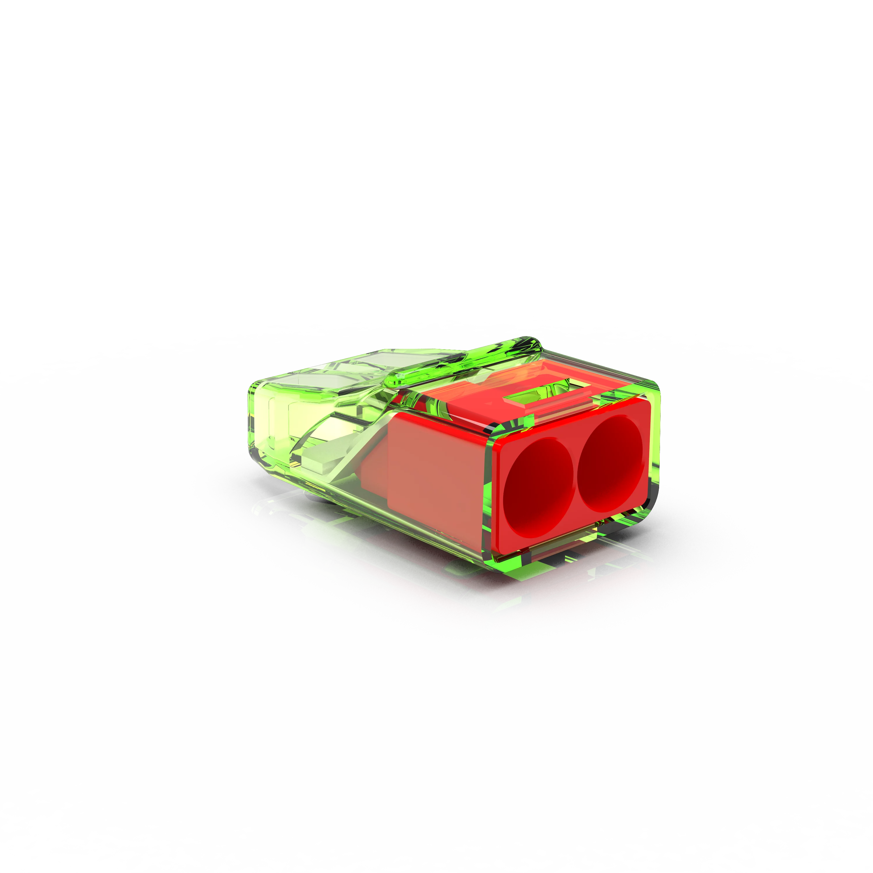 Transparante lasklem 2 voudig Conex (massief 0.2-2,5 mm²) doos 75 stuks