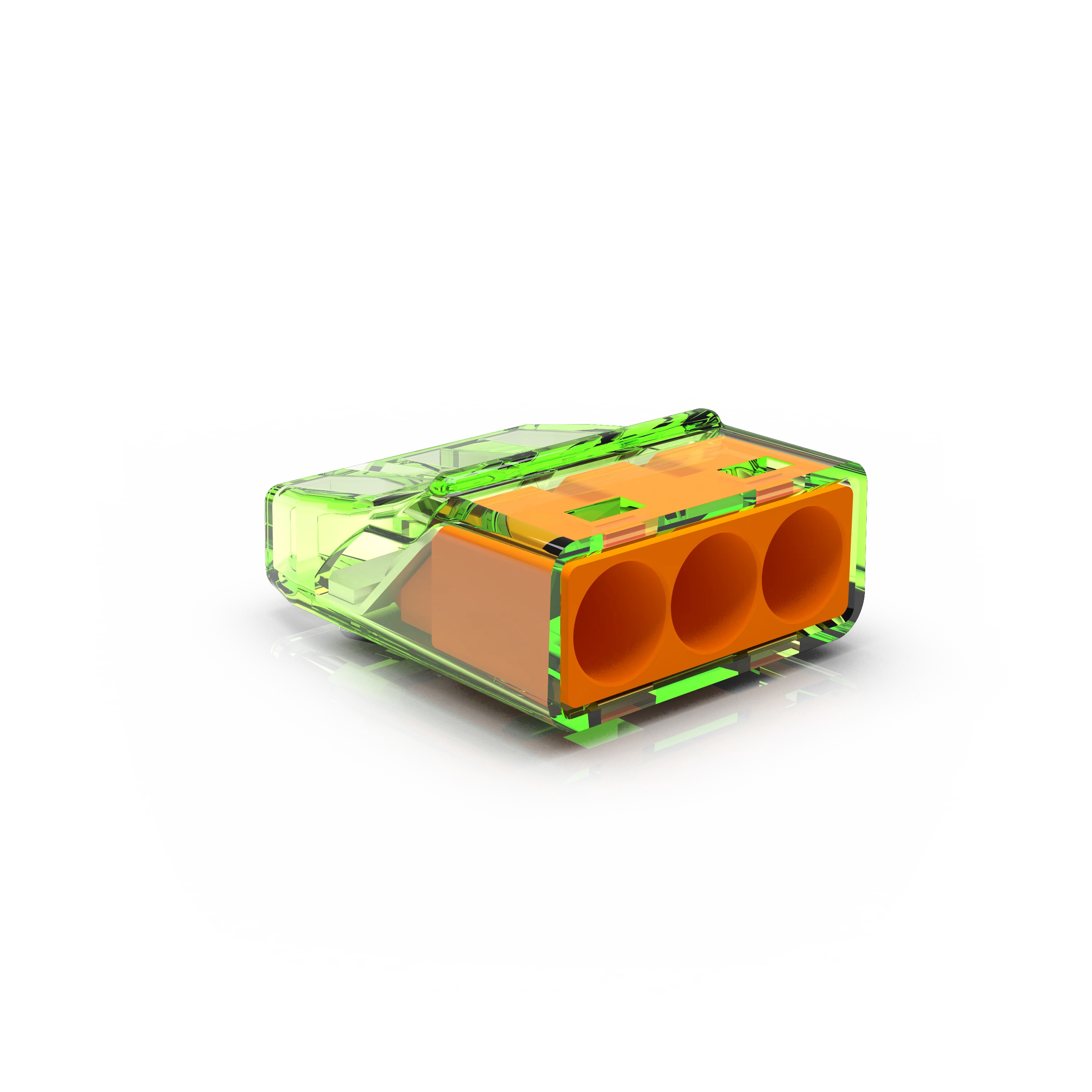 Transparante lasklem 3 voudig Conex (massief 0.2-2,5 mm²) per stuk