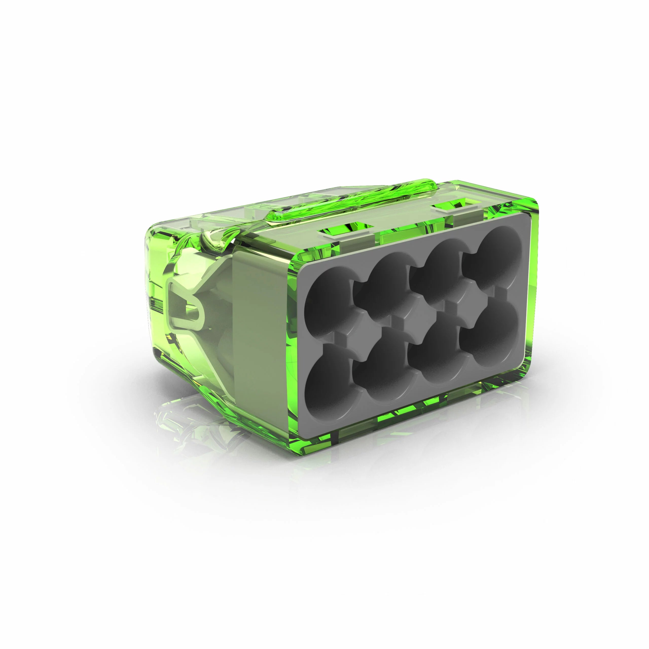 Transparante lasklem 8 voudig Conex (massief 0,5-2,5 mm²) doos 50 stuks