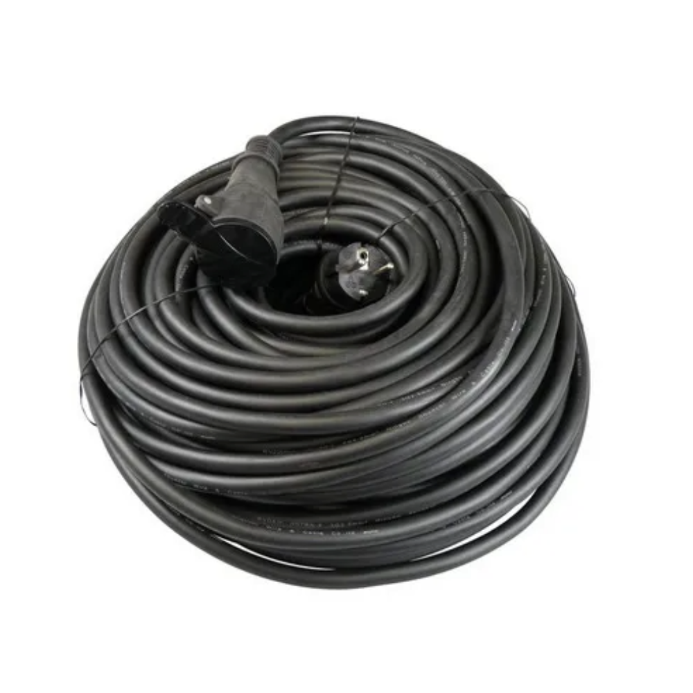 Verlengsnoer 50 meter 3x2,5 H07RN-F zwart