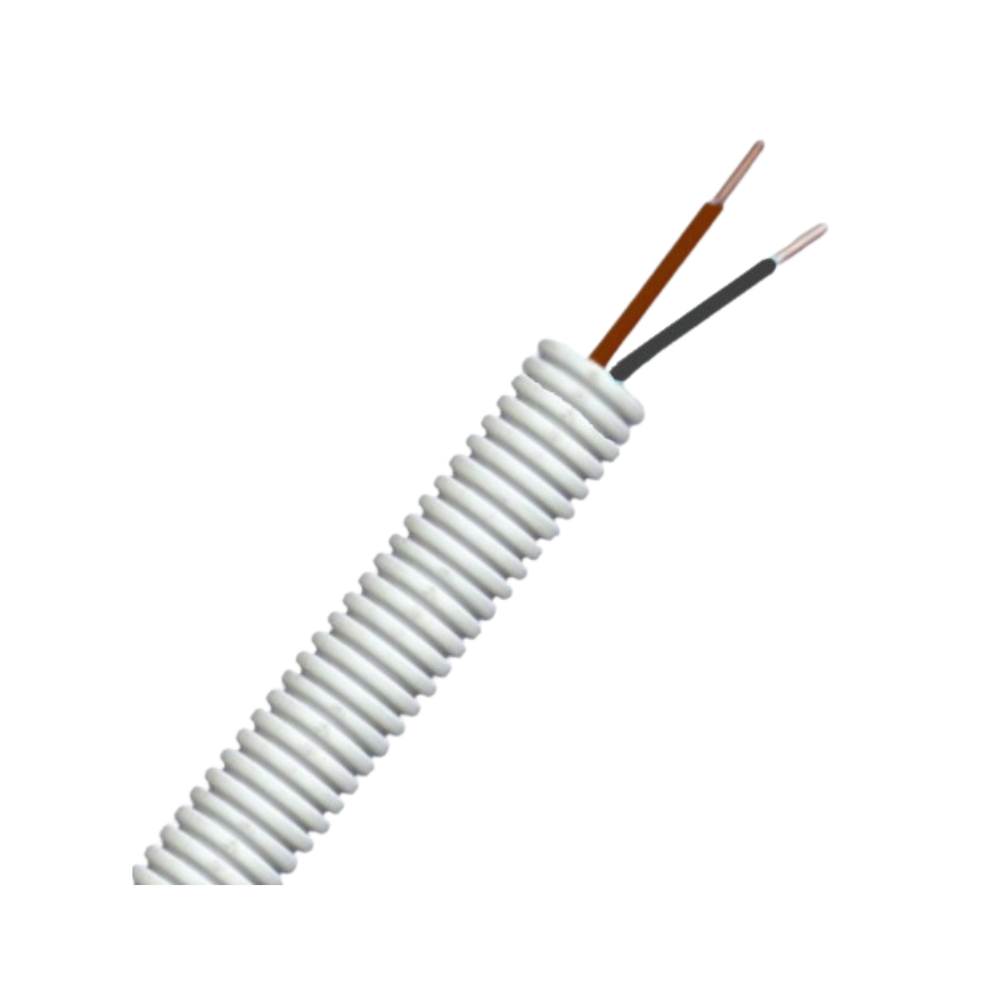 Voorbedrade buis 16 mm 1 x 2.5 BR 1 x 1.5 ZW rol 100 meter