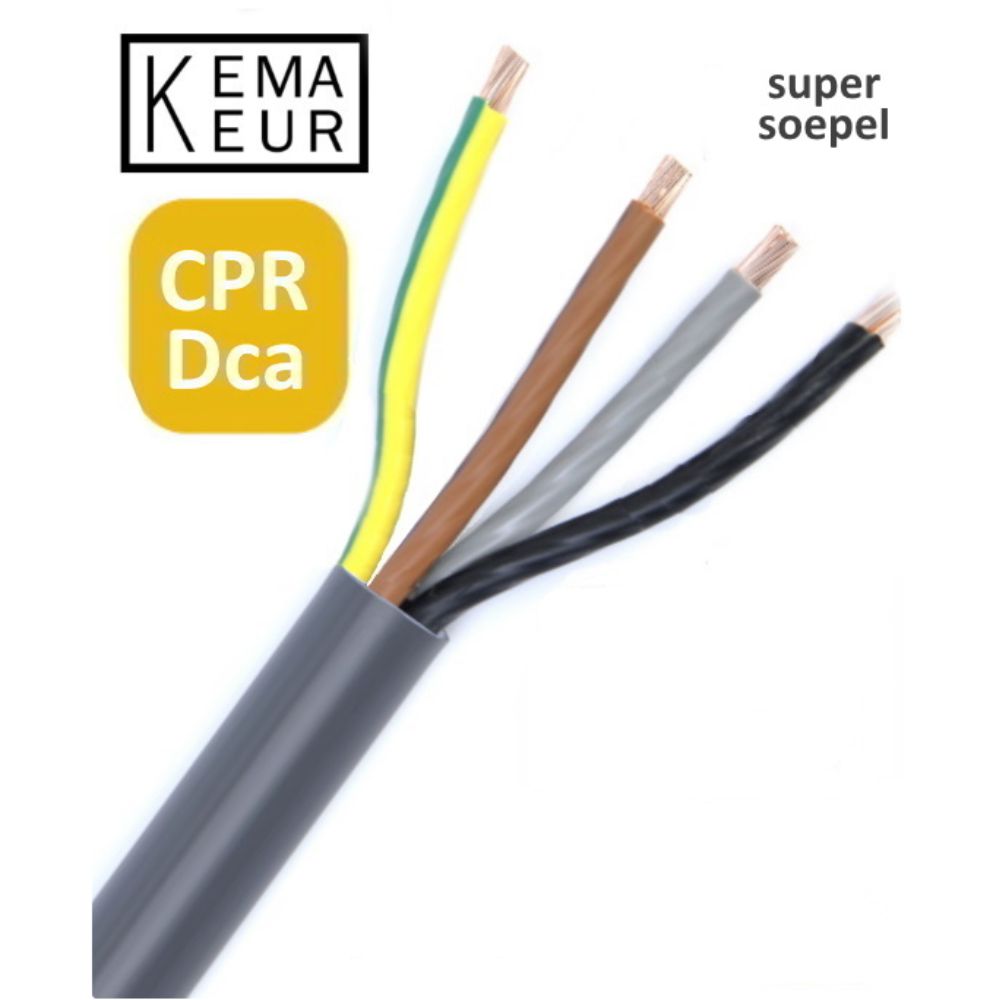 YMVK 4x16 mm² supersoepel installatiekabel per meter