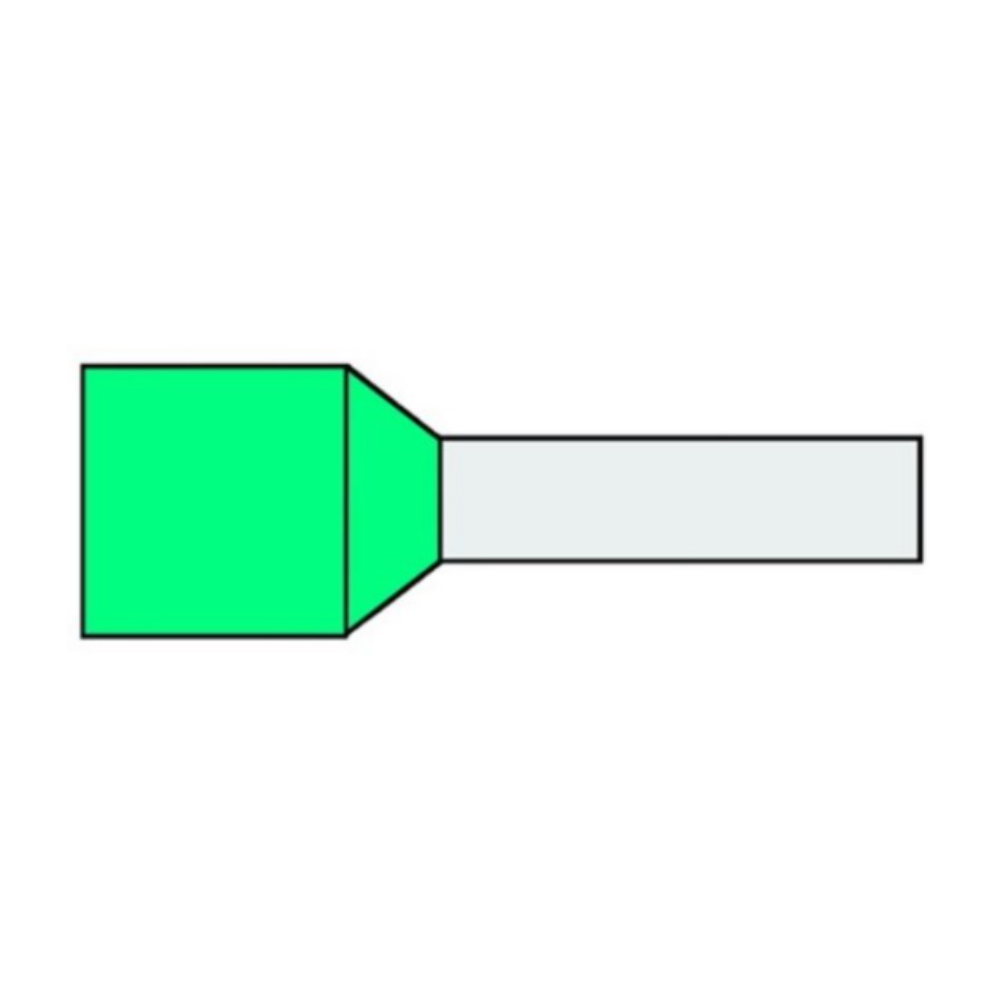 Adereindhuls 0,34 mm² turquoise P 6mm 500 stuks