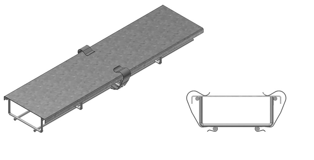 dekselklem Vergokan voor draadgoot 35 mm hoog