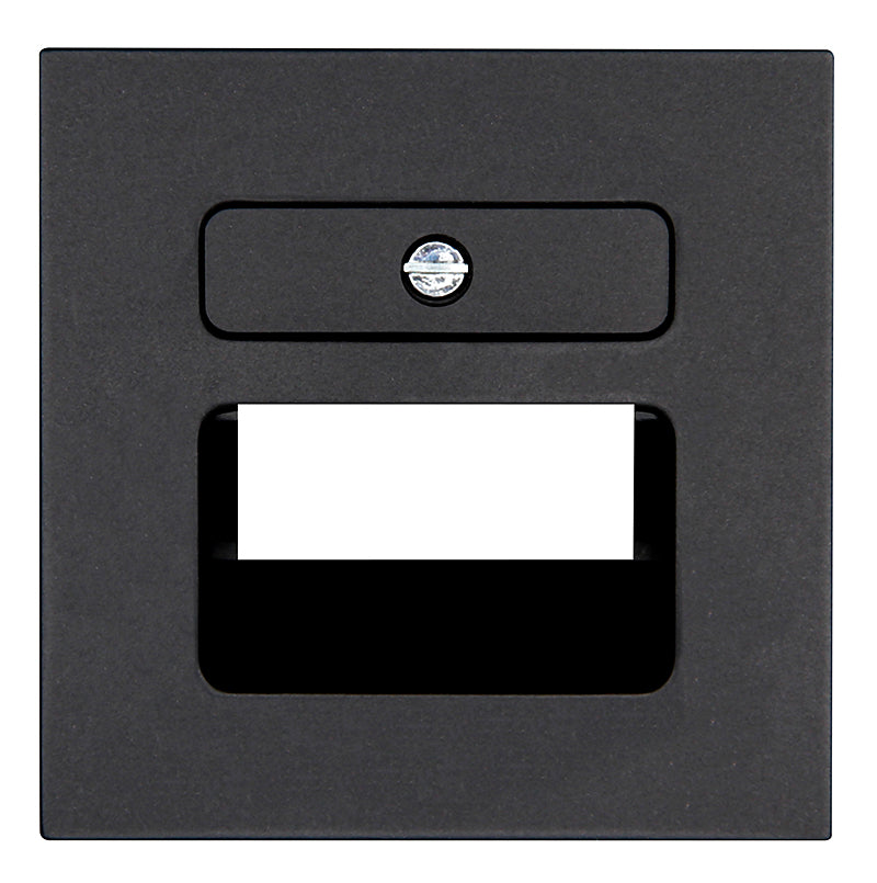 Kopp HK07 - Afdekking voor UAE internet-telefoon aansluitdoos geschikt voor 1-2 aansluitingen mat-zwart 371750005