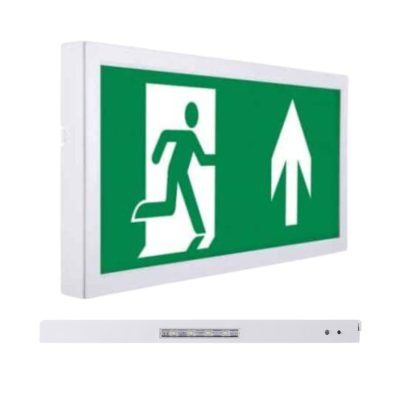 LED Vluchtweg aanduiding opbouw wandmontage autotest