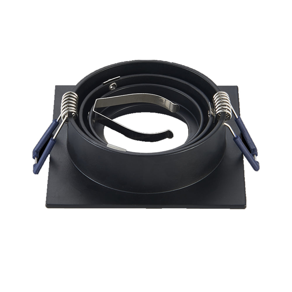 GU10 armatuur zwart vierkant kantelbaar