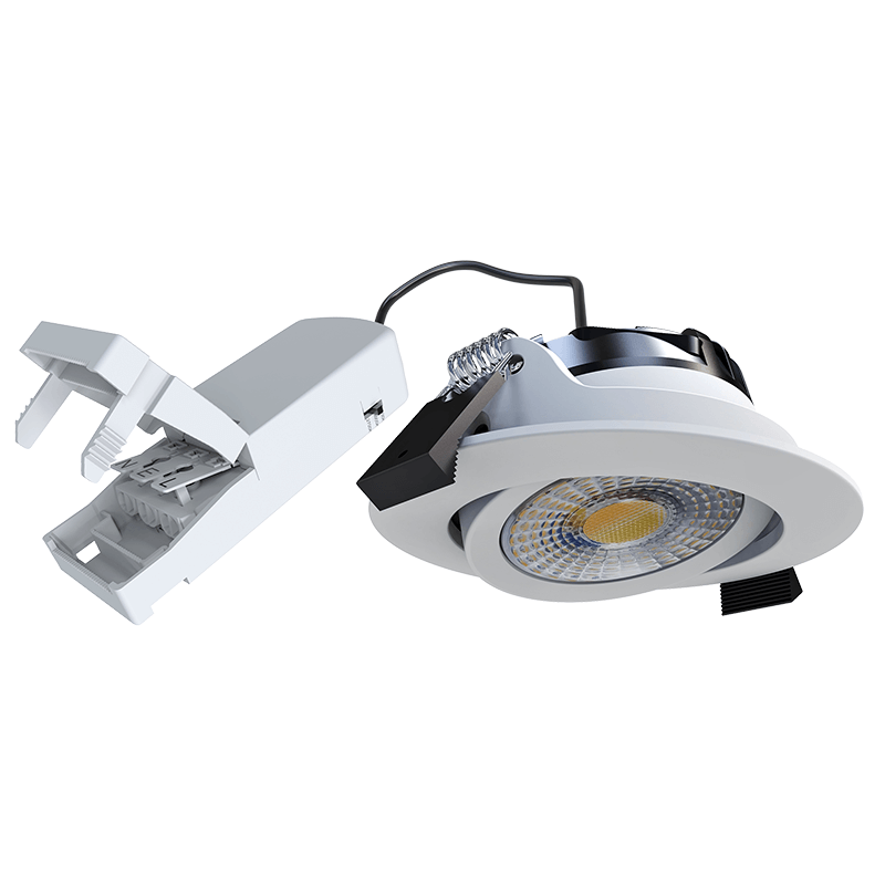 Recessed spotlight IP44 white 5W 2000-3000K Dim to Warm YELA LED