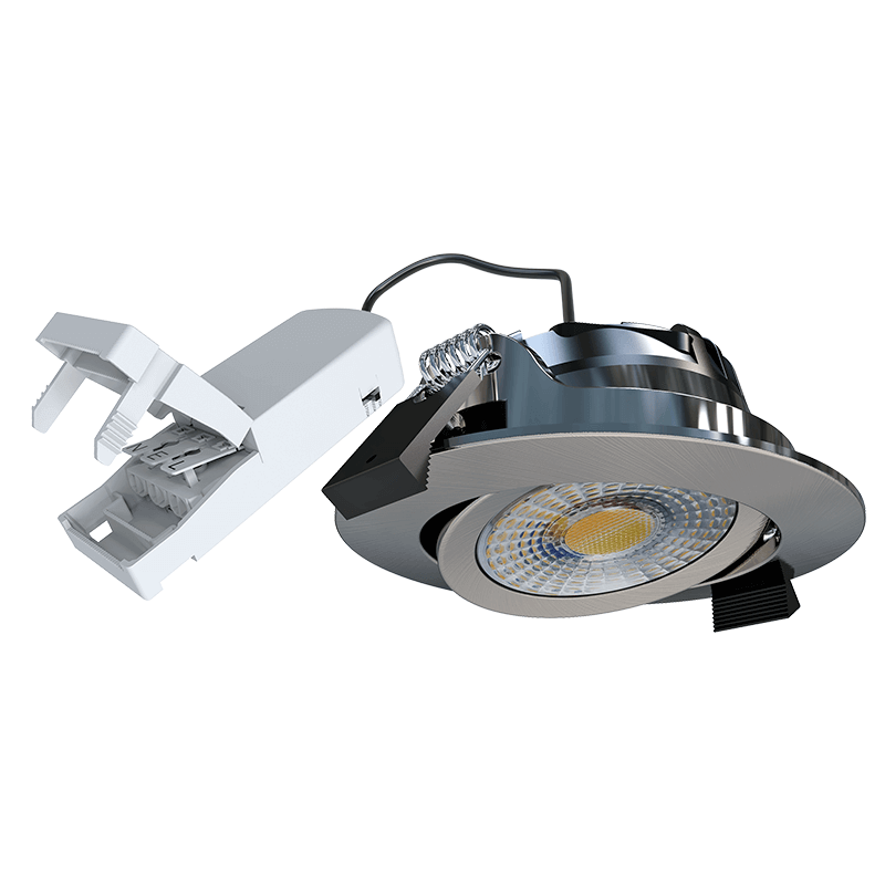 LED Inbouwspot IP65 zilver 6W CCT rond dimbaar