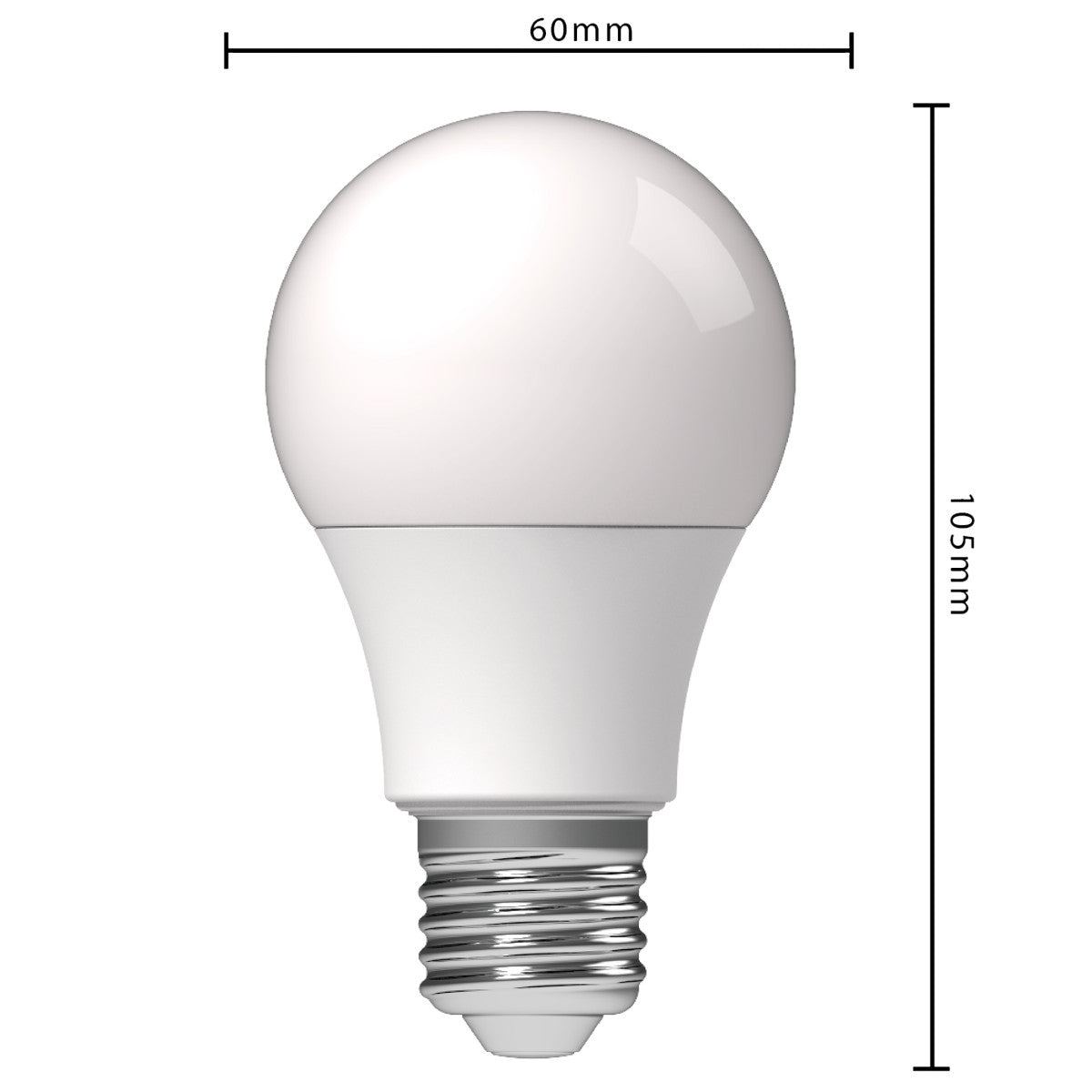 LED SMD bulb bulb A60 E27 9.5W 806lm 1800—2700K opal 220° dimmable