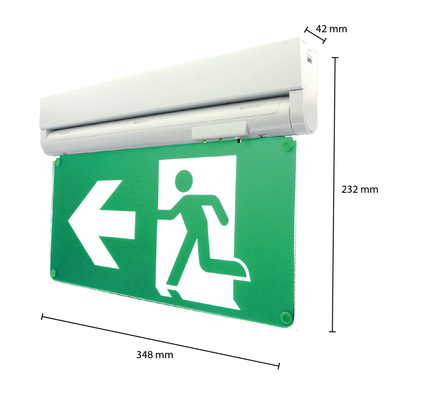 LED opbouw Vluchtwegverlichting wand- en plafondmontage IP20