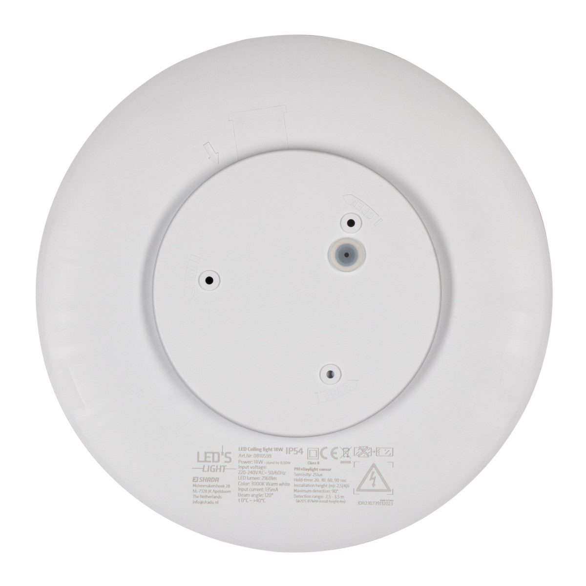 LED ceiling lamp with motion sensor 3000K IP44