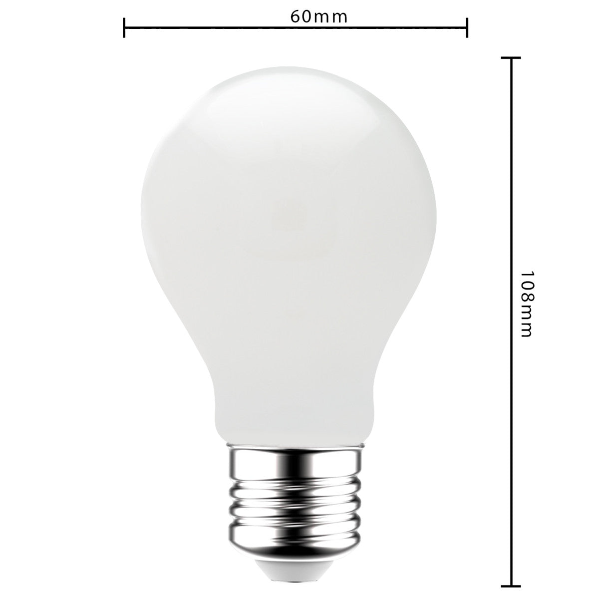 LED filament bulb A60 800lm E27 6W 2700K