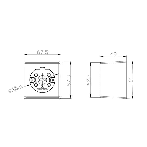 Opbouw Perilex WCD 16A tbv lasdoos Power