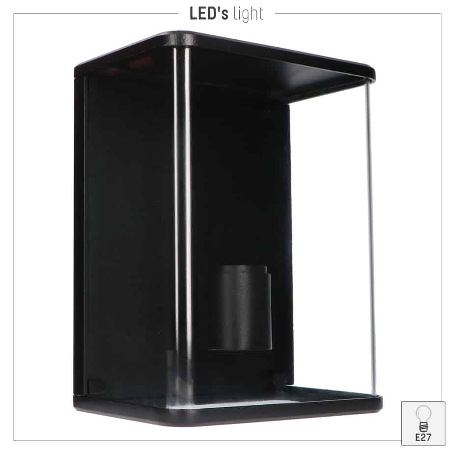 1000669 paxton wandlamp zwart