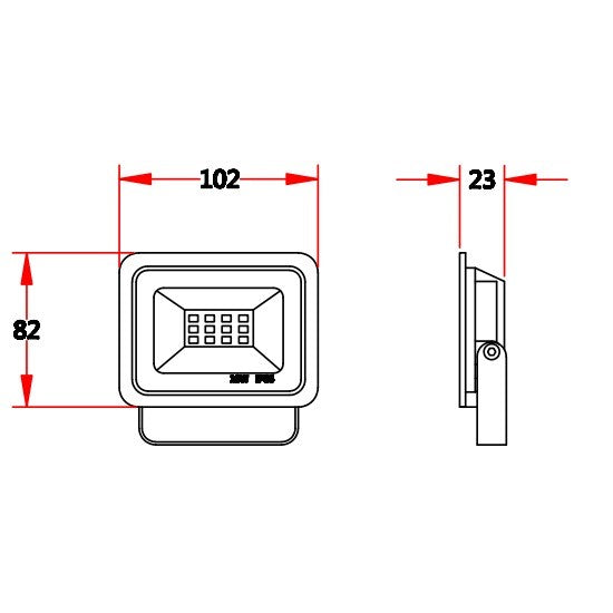 10w floodlight maten