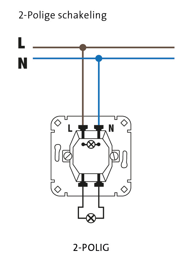 2-Polige schakeling