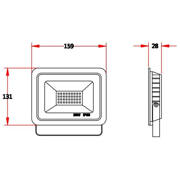 30w floodlight maten