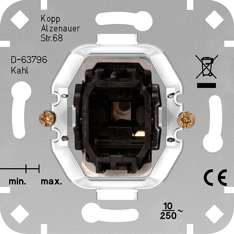 Kopp Sokkel Schakelaar 2-polig 10A Basic 503200004