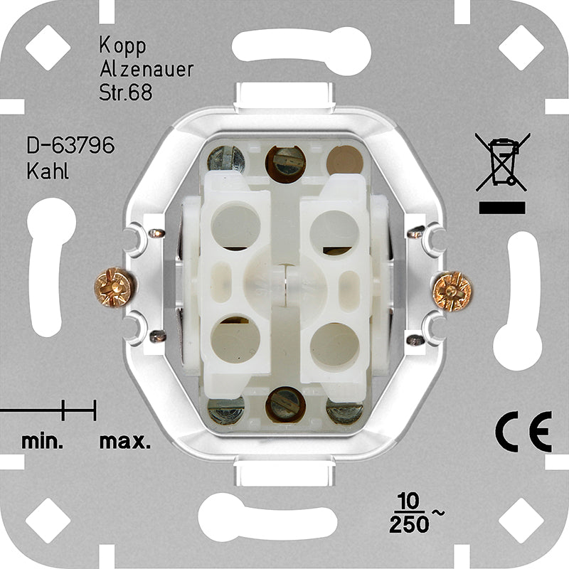 Kopp Sokkel wissel/wissel schakelaar 10A 503300007