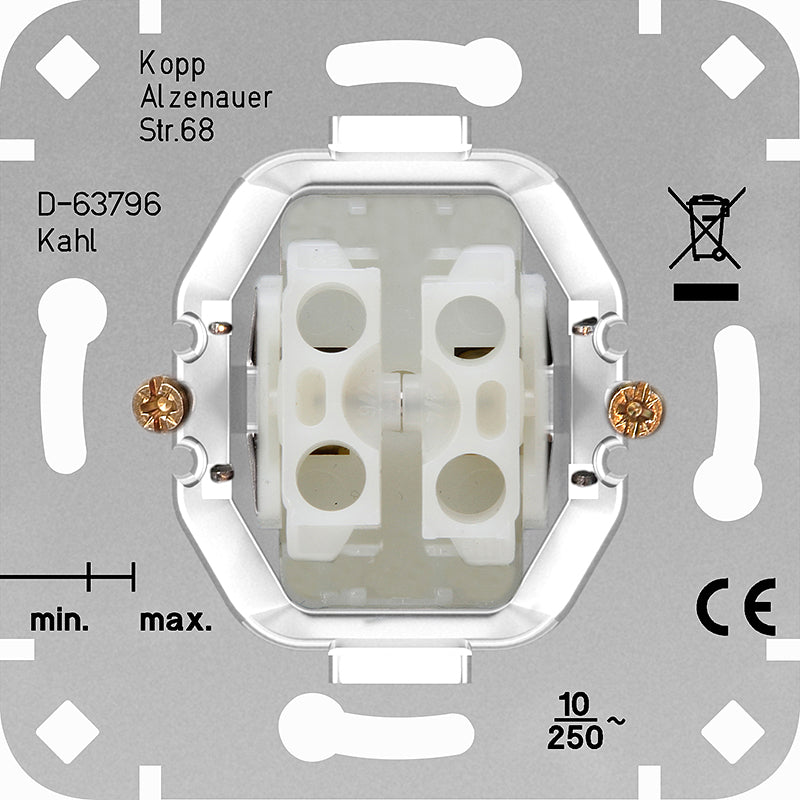 Kopp serie drukcontact terugverend 504000009