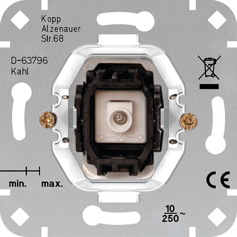 Kopp enkel drukcontact terugverend wisselcontact met N-klem 504700000