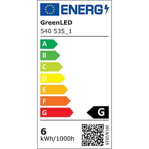 GreenLED GU10  50° 6W 430lm 6500K