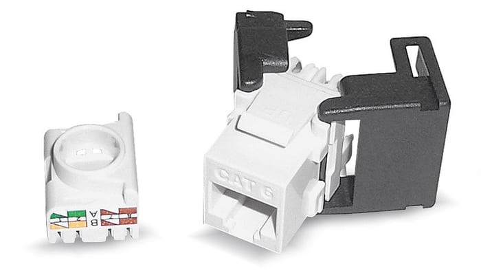 Datwyler RJ45-module UTP CAT.6 1/8 wit