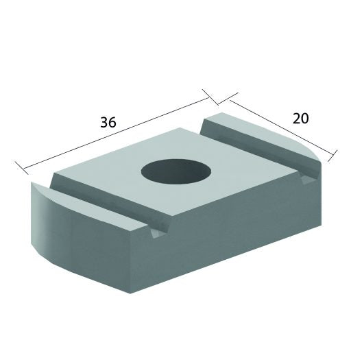 Glijmoer voor kabelladder GM6