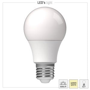 LED bulb A60 8W E27 2700K 3-pack