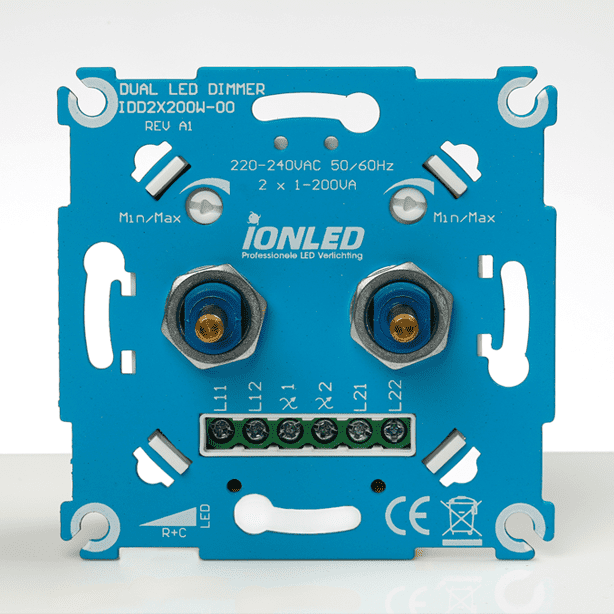 LED dimmer Duo 2x 200W (IDD 2x 200W) voorkant