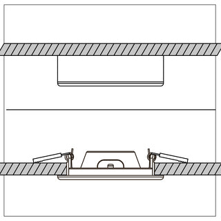 LED downlighter dimbaar CCT tekening