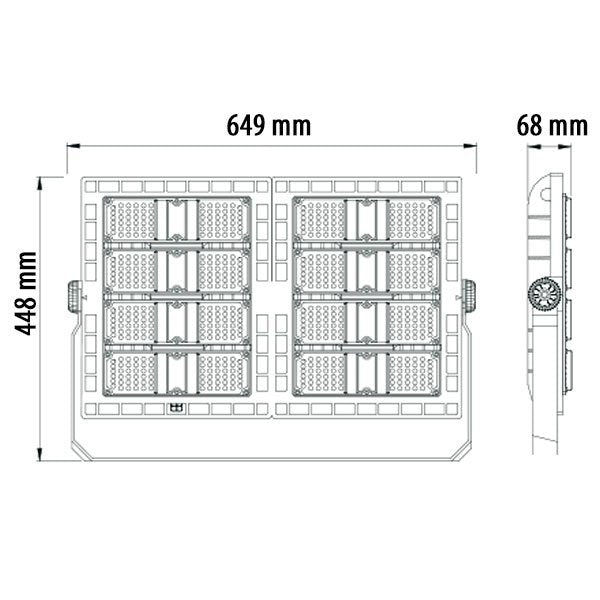 LED sportveld verlichting 480W 5700K IP65