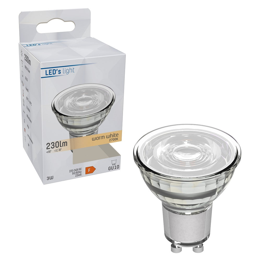 LED spot GU10 2700K 3W 230lm 36°