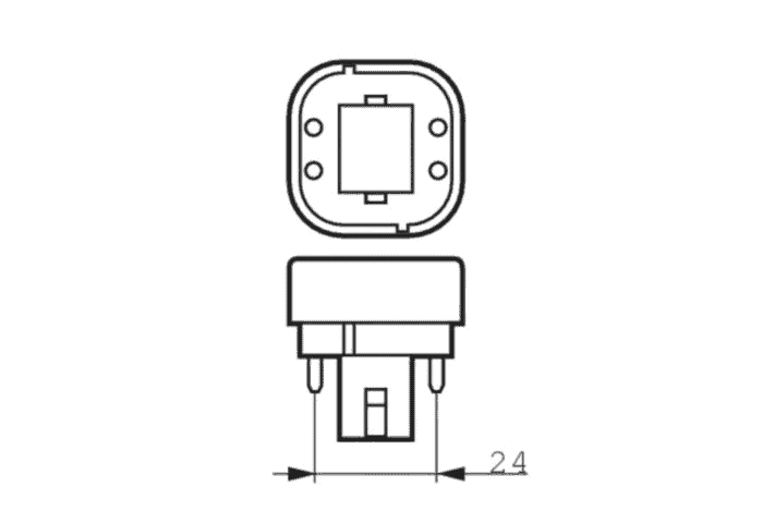 Lampvoet G24q-2