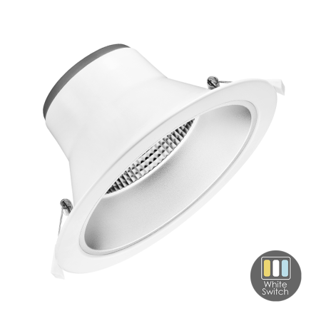 Led downlight wit reflector 15W 143mm IP22 dimbaar CCT zaagmaat 120mm