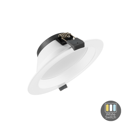 Led downlighter wit verdiept 18W 165mm IP22 dimbaar CCT zaagmaat 135mm