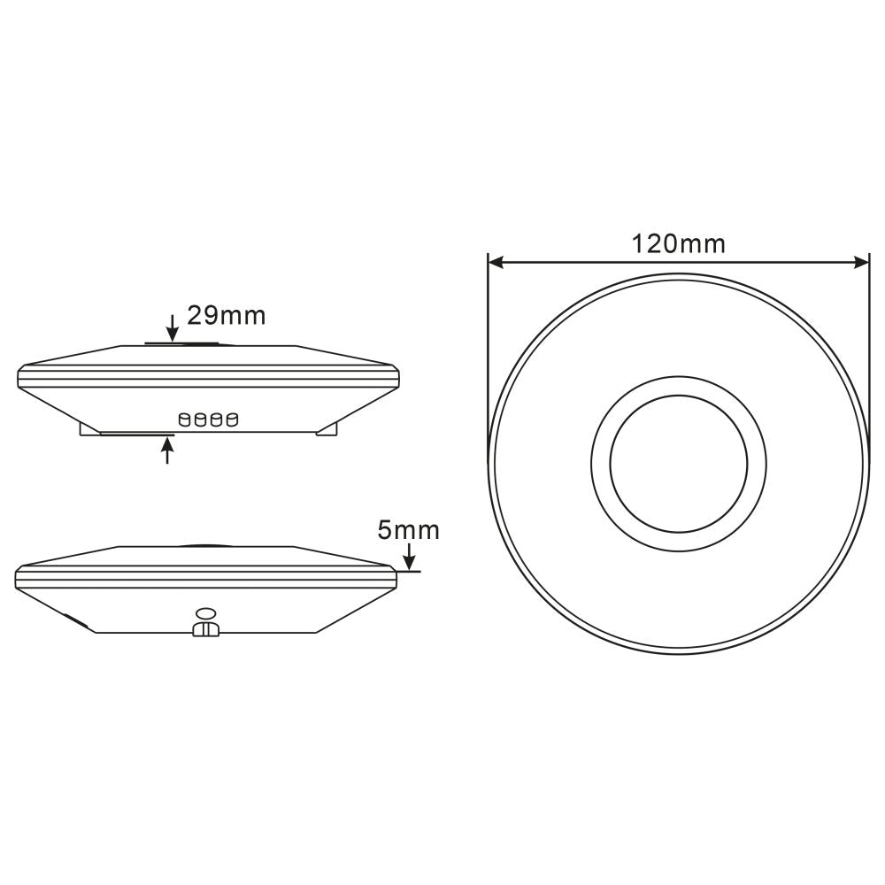 Plafond opbouw Sensor 6M maten