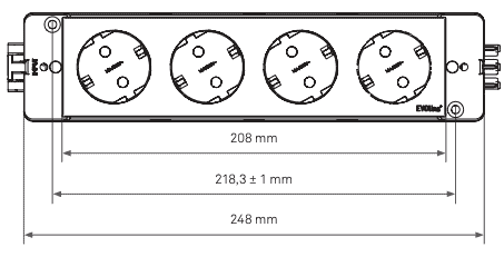 afmetingen EVOline 4 voudig