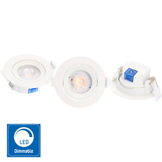 Spotjes 3-pack 5W 360lm 2700K Ø68mm Dimbaar Wit